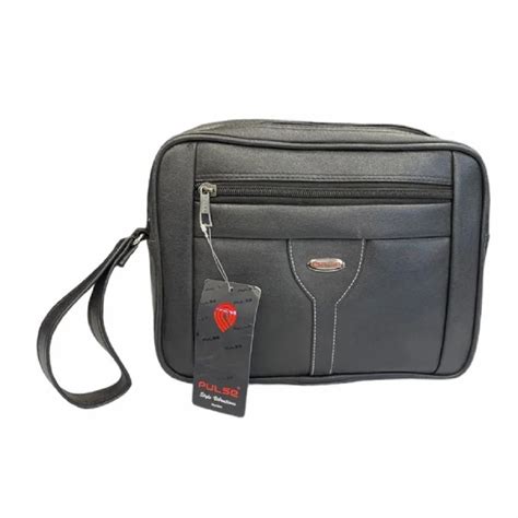 Men Black Leather Cash Bag Size Dimension 15inch Length At Rs 280