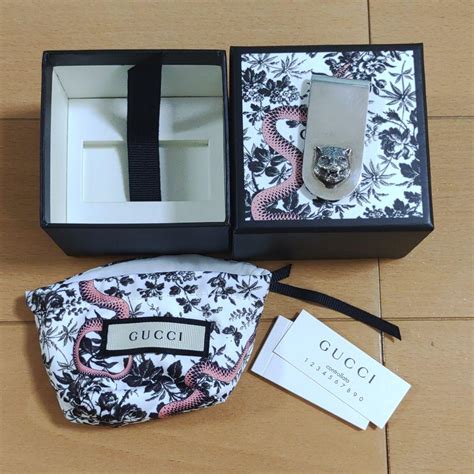 インパクト Gucci タイガー マネークリップ シルバーの通販 By エルネストs Shop｜グッチならラクマ 新品未使用 Gucci