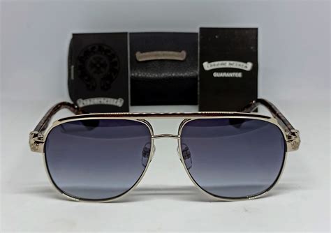 Купить Chrome Hearts очки мужские солнцезащитные серый градиент в ...