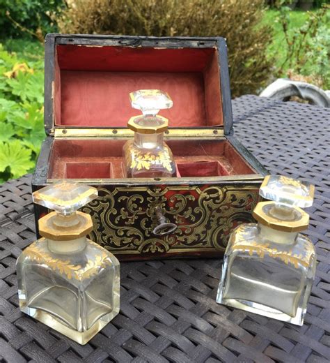 Proantic Coffret De Toilette En Marqueterie Boulle XIXème