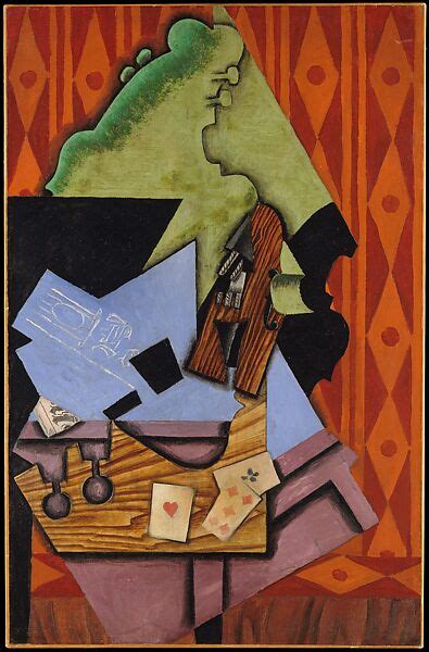 Juan Gris Violin And Playing Cards On A Table The Metropolitan