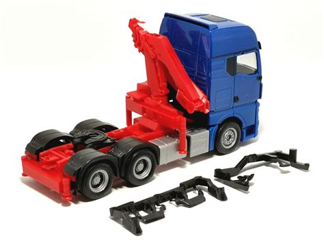 Streckermax Man Tgx Gx X Zugmaschine Mit Ladekran Blau