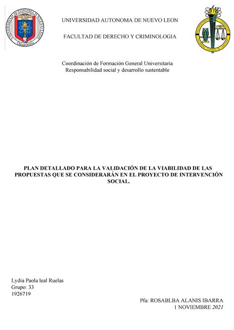 Ejercicio 4 Responsabilidad Social Y Desarrollo Sustentable Universidad Autonoma De Nuevo Leon