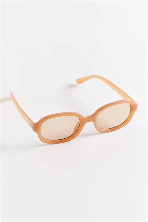 Audrey Plastic Oval Round Sunglasses Urban Outfitters