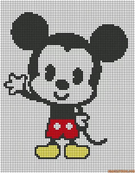 Miki Mouse Minecraft Pixel Art Pixel Art Mickey Pixel Art Tête De