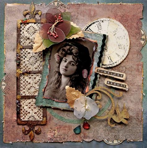 Heritage Layouts Vintage Scrapbook Heritage Scrapbook Pages Premade Scrapbook