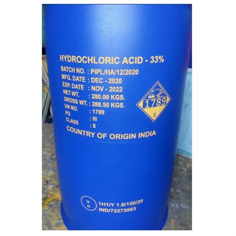 Hydrochloric Acid Hcl For Industrial 50KG At Rs 11 Kg In Mumbai ID