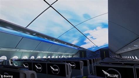 Boeing Shows Off Future Cabin Interior With LED Ceiling and Curved ...