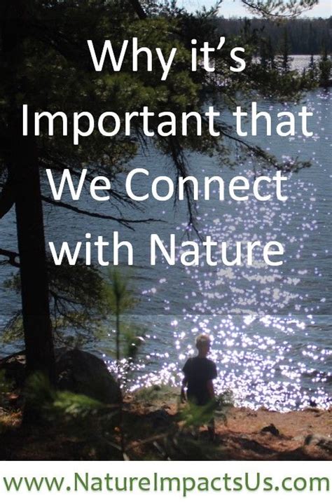 Why It S Important That We Connect With Nature Artofit