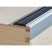 SELF Adhesive ANODISED Aluminium Anti Non Slip Stair Edge Nosing Trim