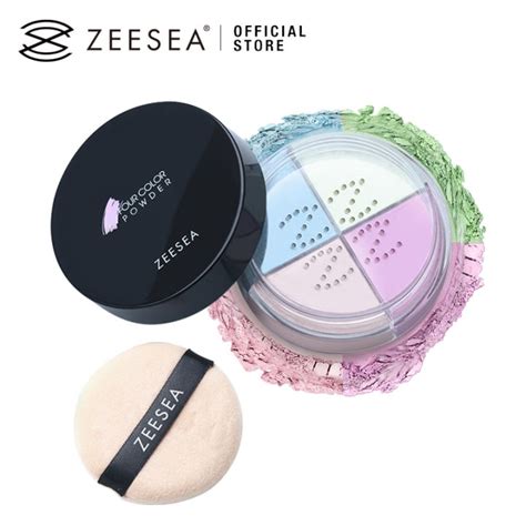 zeesea  colors loose powder makeup powder waterproof oil control long