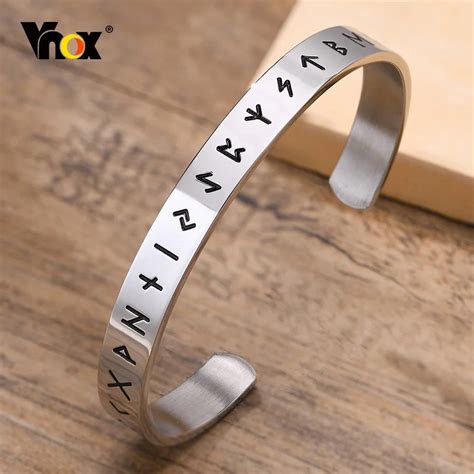 Vnox 8mm Viking Bilezikler Erkekler I In Skandinav Viking Rune