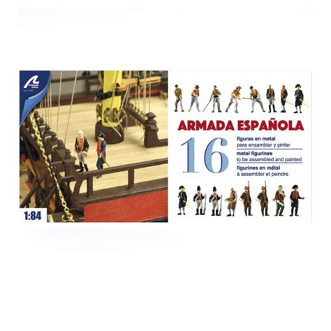 Artesania Latina 22091F Set Of 16 Metal Figurines With Accessories