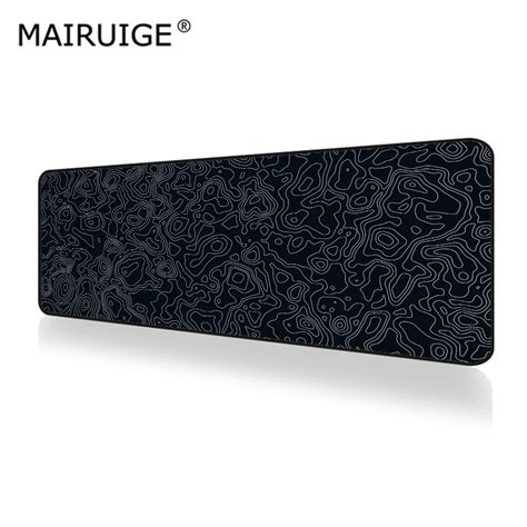 Black Abstract Texture Large Gaming Mouse Pad Computer Table Mousepad Locking Edge Rubber Gamer