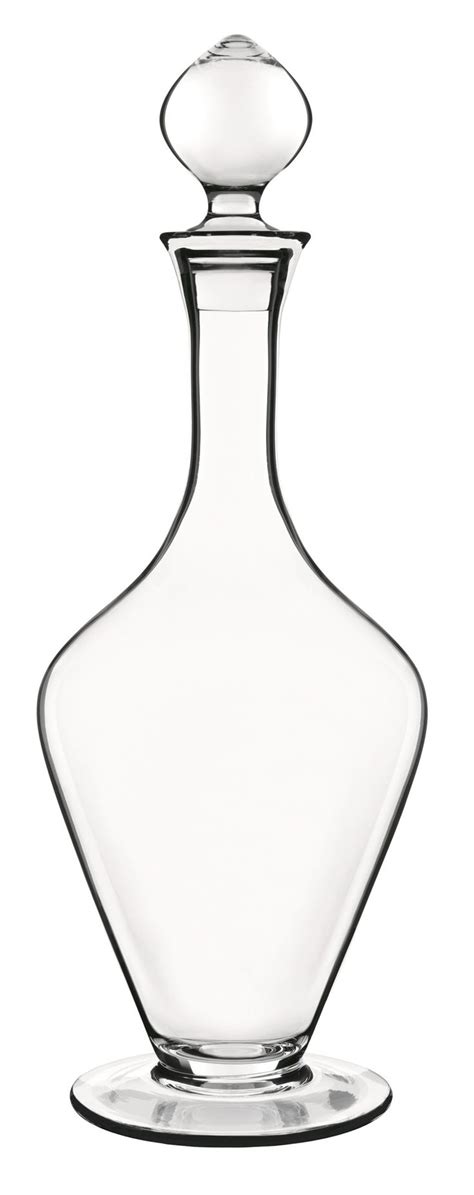 An Empty Glass Bottle With A Clear Lid On A White Background In The Shape Of A Vase