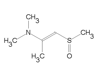 1E N N Dimethyl 1 Methylsulfinyl 1 Propen 2 Amine C6H13NOS