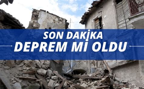 DERPEM Mİ OLDU Son dakika az önce deprem mi oldu