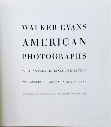 Walker Evans American Photographs Reprint Edition Ebay