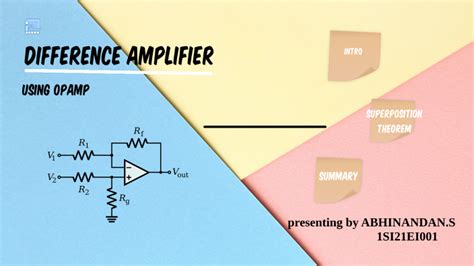 DIFFERENCE AMPLIFIER by Abhinandan .S on Prezi