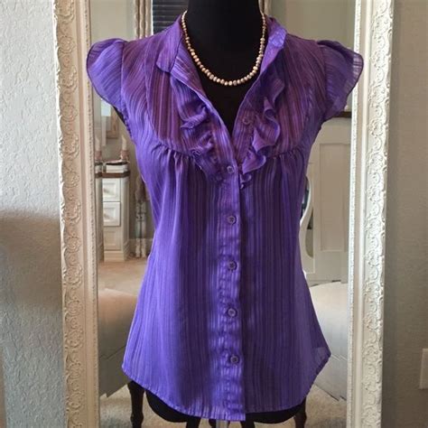 Sheer Purple Dress Top Super Cute Sheer Dress Top In Purple Also