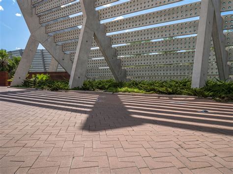 Sunny Day In Zaragoza Spain Modern Architecture And Hard Shadows