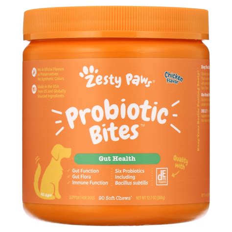 Zesty Paws Probiotic Bites Soft Chews Digestive Probiotics For Gut