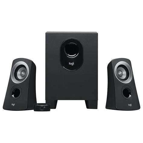 Logitech Speaker System With Subwoofer In Black Nfm