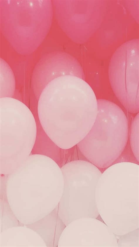 Download Pink Balloons Background | Wallpapers.com