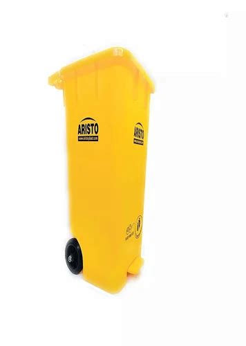 Aristo 65 L Yellow Plastic Dustbin With Wheel At Rs 1990 0 Wheeled