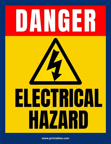 22+ Electrical Hazard Sign | Download FREE Printable PDFs.