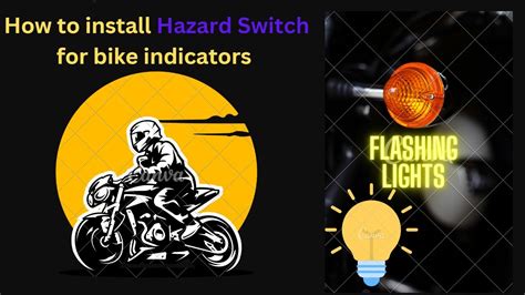 How To Flash All Bike Indicators With One Hazard Switch Youtube