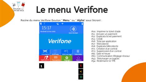 Menus Verifone