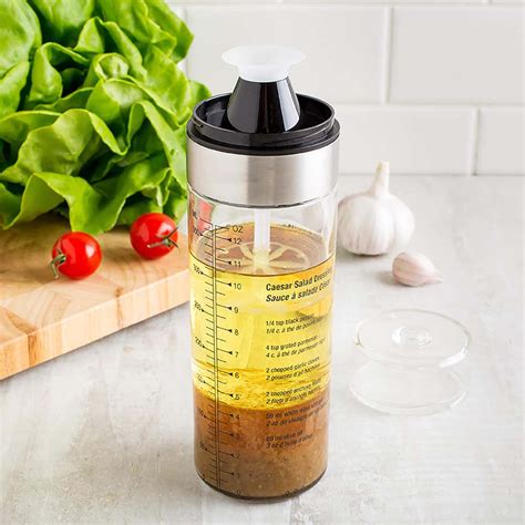 Ksp Fresh Mix Glass Salad Dressing Bottle Stainless Steel Kitchen Stuff Plus