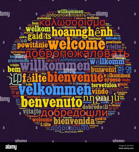 Welcome In Different Languages Hi Res Stock Photography And Images Alamy