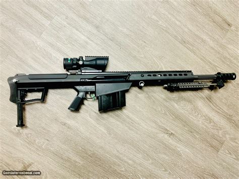 Barrett M107a1 50 Bmg Semi Auto 20 Barrel W Trijicon Acog 6x48 Bac