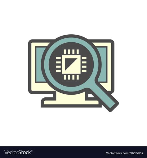 Computer Test Icon Royalty Free Vector Image Vectorstock