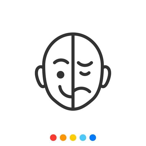 Bipolar disorder icon, Vector and Illustration. 12020510 Vector Art at ...