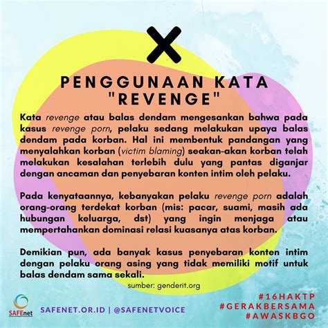 SAFEnet On Twitter Istilah Revenge Porn Ini Problematik Karena