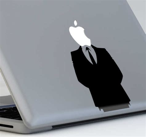 Apple Man MacBook Sticker - TenStickers