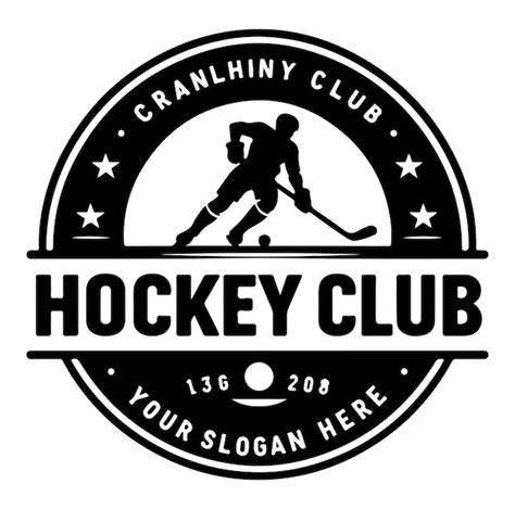 Conjunto De Emblema Y Logotipo De Hockey Sobre Hielo Logotipo Del Club