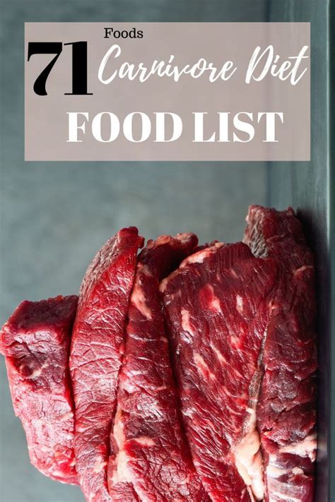 Insanely Helpful List Of Carnivore Diet Foods Artofit