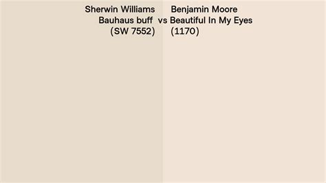 Sherwin Williams Bauhaus Buff SW 7552 Vs Benjamin Moore Beautiful In