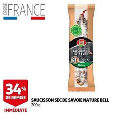 Offre Saucisson Sec De Savoie Nature Bell Chez Auchan