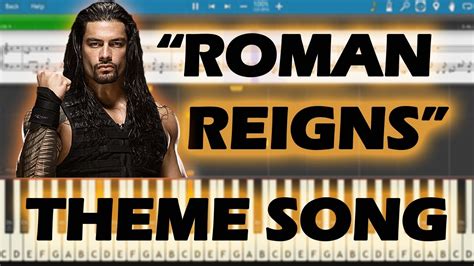 Wwe | Roman Reigns | Theme | Song | Easy | Piano | Tutorial | Staff ...