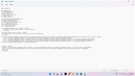 Ode Using Rk Method For A Nd Order Differential Equation Swift