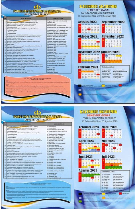 Kalender Akademik Genap TA 2022 2023 Prodi S1 Ekonomi Pembangunan