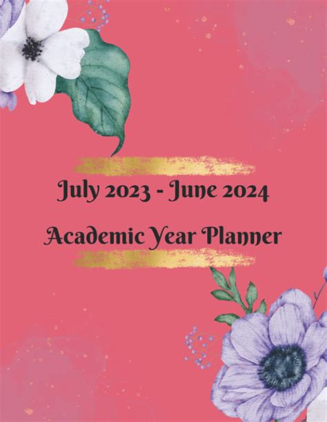 Buy July June Academic Year Planner Months Yearly