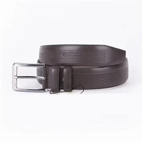 Buy Dark Brown Mens Vegan Leather Belt Dress Leatherbeltsonline