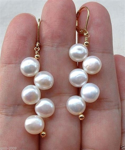 10 0US Free Shipping Beautiful Handmade White Freshwater Pearl