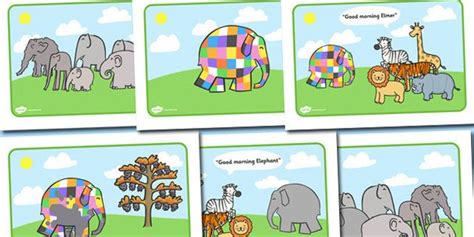 Elmer Story Sequencing | Story sequencing, Elmer, Sequencing cards